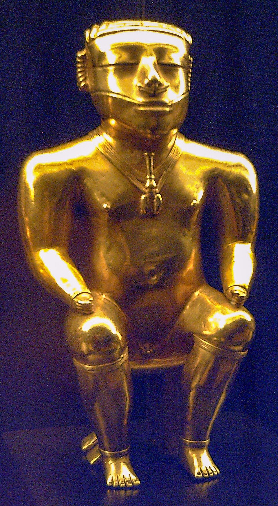 The Quimbaya Gold Poporo by Quimbaya Master Goldsmiths