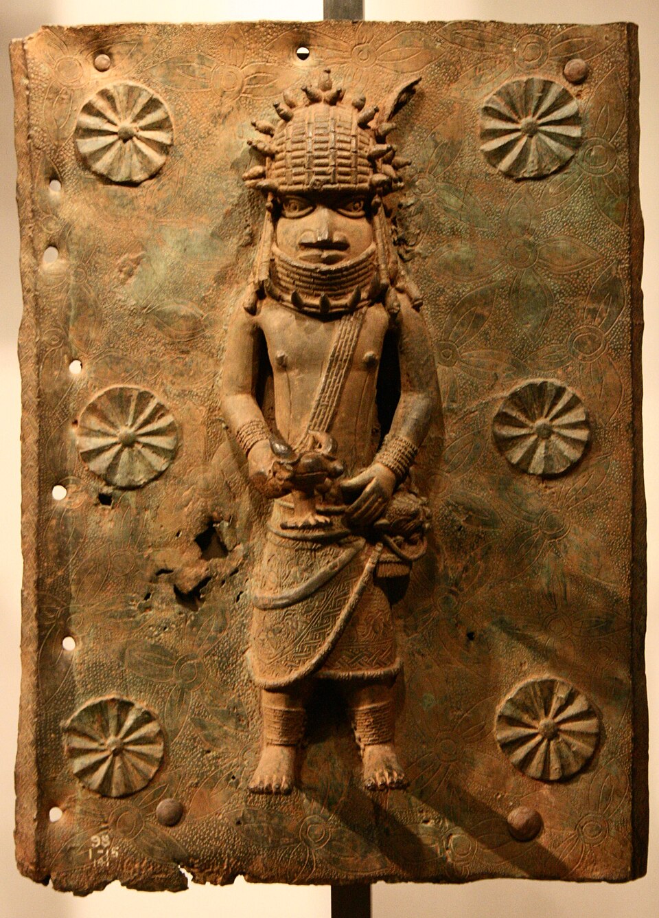 Benin Bronze Commemorative Queen Mother (Idia) Head by Igun Eronmwon (Guild of Royal Bronzesmiths)