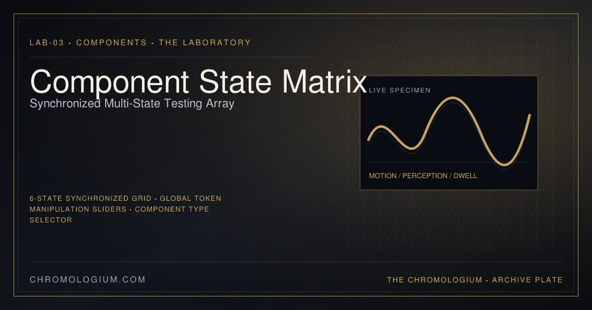 Component State Matrix specimen
