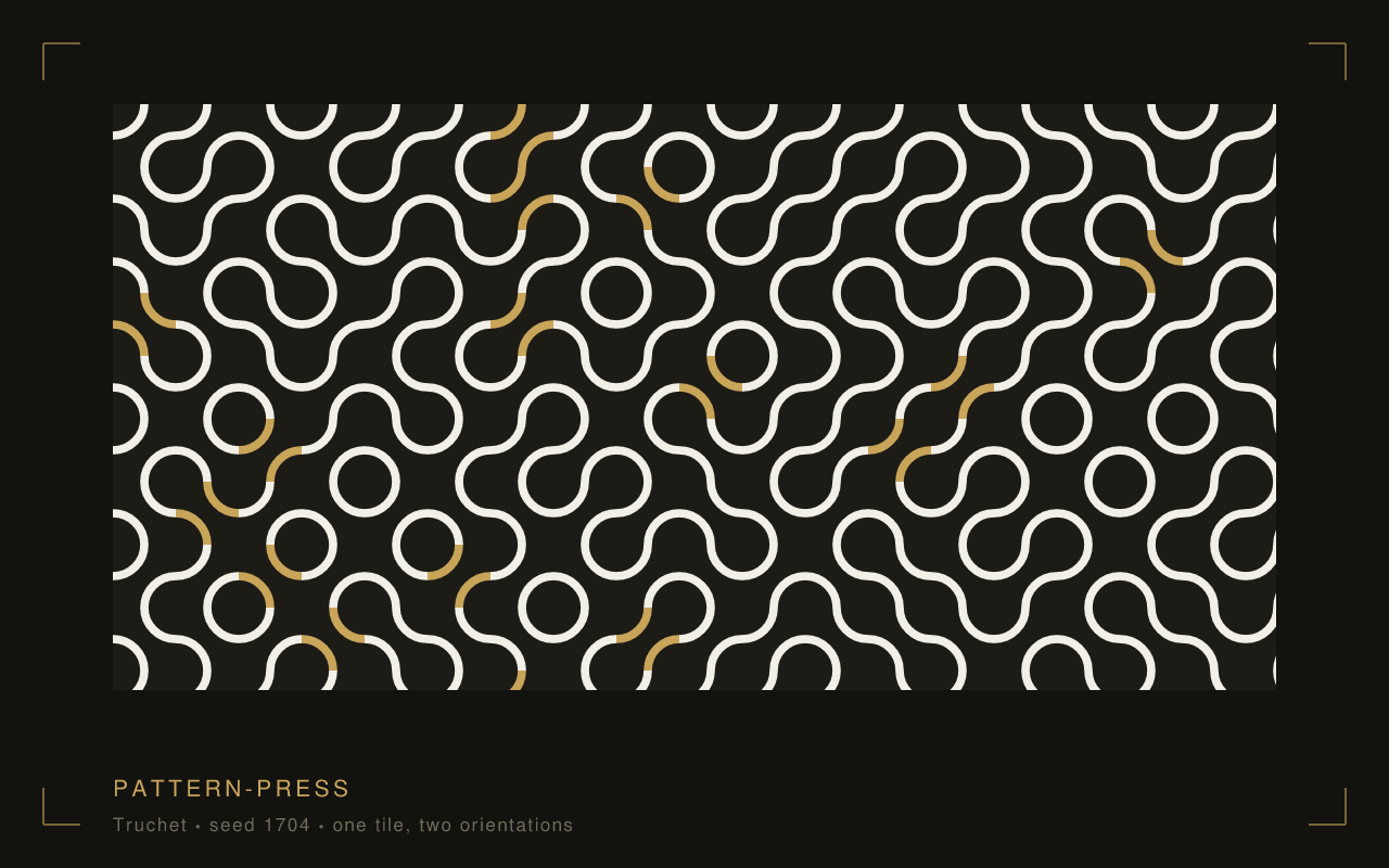 The Pattern Press specimen